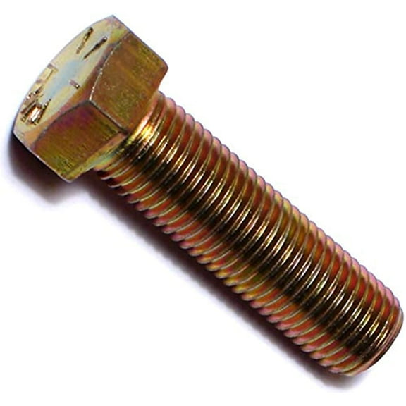 Hard-to-Find Fastener 014973253165 Grade 8 Fine Hex Cap Screws, 7/16-20 x 1-1/2, Piece-25 , yellow