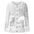 thumbnail image 5 of yoeyez Ugly Christmas Sweater Women Cute Xmas Open Front Button Down Cardigans Sweater Fall Winter Knitted Outwear Coat Multicolor 4L, 5 of 6