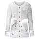 thumbnail image 3 of Cárdigan de mujer Cárdigan de manga larga ahuecado Color sólido Chaqueta casual Chaqueta de poliéster para mujer, 3 of 4