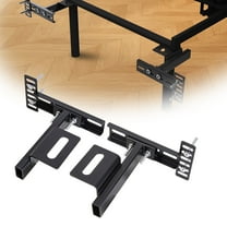 Fohil Headboard Brackets Adjustable，Universal Metal Headboard Bracket for Bed Frame Headboard Wall Mounting Brackets with Footboard Extension Kit (Black)