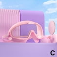 thumbnail image 1 of Silicone Swimming Goggles with Integrated Earplugs - Waterproof & Anti-Fog - Adult Large Frame Design - High-Definition Vision - 1 pc, 1 of 1