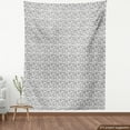 thumbnail image 3 of Acorn Fabric by the Yard, Vintage Hand-Drawn Sketch of Various Organic Composition Print, Decorative Upholstery Fabric for Sofas and Home Accents, 3 Yards, Charcoal Grey and White by Ambesonne, 3 of 4