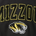 thumbnail image 4 of Men's Colosseum Charcoal Missouri Tigers Arch & Logo Crew Neck Sweatshirt, 4 of 4