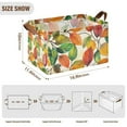 thumbnail image 7 of Yayeee Foldable Storage Basket for Shelves with Handles Set of 2 Waterproof Cloth Bins, Beige Leaves, 7 of 7