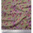 thumbnail image 1 of Soimoi Rayon Crepe Fabric Brush Stroke Abstract Print Sewing Fabric Yard 46 Inch Wide, 1 of 3