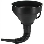 Wekster Oil funnel with hose - Wide Mouth Gas Funnel with Handle - Large Funnels for Automotive use - Long Flexible Spout Extension, Removable Mesh Filter for Water, fuel, Transmission, oil change