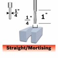thumbnail image 2 of Bosch 1/4In Solid Carbide Double Flute Acrylic Router Bit, 2 of 3
