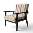 thumbnail image 2 of Designart "Feathers Cottage Family" Upholstered Lake House Accent Chair - Arm Chair, 2 of 5