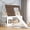 Brown+White, variant on Queen Size Adjustable Bed Base, Queen Size Storage Platform Bed with Pull Out Shelves and Twin XL Size Trundle, White, White Bed Frames,Solid Wood+Mdf Platform Bed Frames