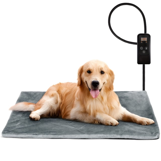 SNNROO heated pet mat - Pet Heating Pad - Adjustable Temperature - Cozy Warm Safe Happy