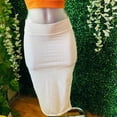 thumbnail image 3 of Falda Sexy De Tubo Abertura En Pierna Para Mujer Ajustada Color Blanco Talla Unitalla Marca Emil SaEs, 3 of 4