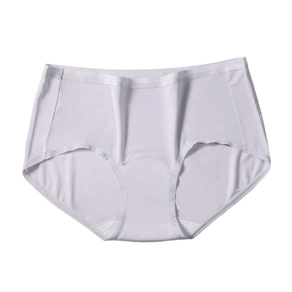 Qingpeng Womens Cotton Briefs High Waist Breathable Everyday Underwear Panties Size M-XL