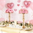 thumbnail image 5 of Ataucjin 2Pcs/4pcs Crystal Flower Stand Wedding Centerpieces for Tables,13.78inHeight Gold Centerpiece Stands Metal Flower Vase for Party, Reception, Anniversary Ceremony, Birthday Event, Home Decor, 5 of 7