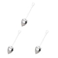 thumbnail image 4 of tamizeot Heart Shaped Stainless Steel Tea Infuser Spoon Strainer High Temperature Resistance Environmental for Protection Coating Steel Color 1pcs 3Set, 4 of 6