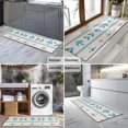thumbnail image 2 of Blue Ethnic Bird Pattern Kitchen Rug Mat,Kitchen Runner Rugs Non Skid Washable,Decorative Kitchen Floor Mats for Kitchen,Sink,Laundry,17"X47", 2 of 5