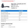 thumbnail image 2 of Wiper Switch - Compatible with 1999 - 2003 Ford F-150 2000 2001 2002, 2 of 2