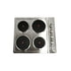 thumbnail image 4 of Parrilla Eléctrica MAXIMS JZBS4E01 4 Quemadores Acero Inoxidable Empotrable 110V 3 Niveles de Potencia, 4 of 7