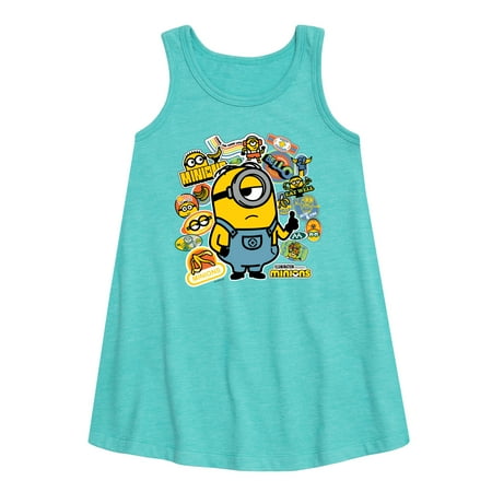 

Despicable Me - Banana Stickers - Toddler & Youth Girls A-line Dress