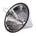 thumbnail image 1 of Stainless Steel Filter Fit for Moccamaster KBGV KBT Series Coffee Maker Metal Reusable Cone Coffee Filter Replacement, 1 of 7