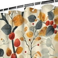 thumbnail image 5 of Shower Curtain for Bathroom Watercolor Maple Leaf Orange Fall Harvest Bathroom Curtain Waterproof Fun Bathroom Curtains Hooks Included,72x72Inch, 5 of 5