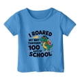 thumbnail image 4 of oqasdz Kids Graphic Letter Print T Shirt for Back To School Short Sleeve Tee Top Girls 100 Days of School Shirt Boys Breathable Cozy Performance Casual Outdoor, 4 of 4