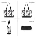 thumbnail image 6 of FORMRS Canvas Laptop Tote Bag for Women with 15.6" Computer Compartments Shoulder Handbag, Football Player Pattern, 6 of 7