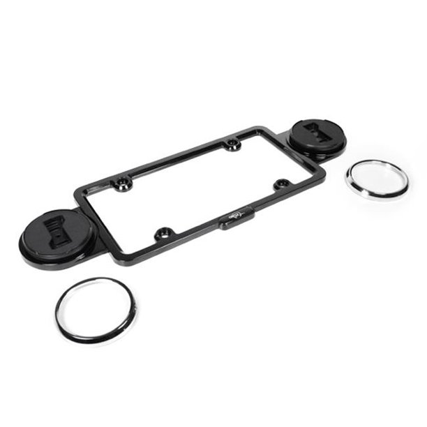 GoBadges MS009 License Plate Badge Holder With 2 Chrome Badge