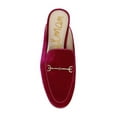 thumbnail image 5 of Sam Edelman Linnie Raspberry Embellished Slip On Almond Toe Flat Heeled Mules (Raspberry, 5.5), 5 of 8