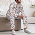 thumbnail image 7 of Sikiie 4th Of July1 Mens Pajama Set, Soft Warm Long Sleeve Sleepwear, Cozy Button-Down Pjs for Men-X-Large, 7 of 7