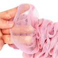 thumbnail image 3 of Cepillo de baño de lufa con mango largo, esponja de malla de nailon suave en un palo para ducha, exfoliante para hombres, mujeres, niños y ancianos., 3 of 5