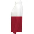 thumbnail image 3 of Holloway B22864155 Women Momentum Team Quarter-Zip Pullover, Scarlet & White - Large, 3 of 5