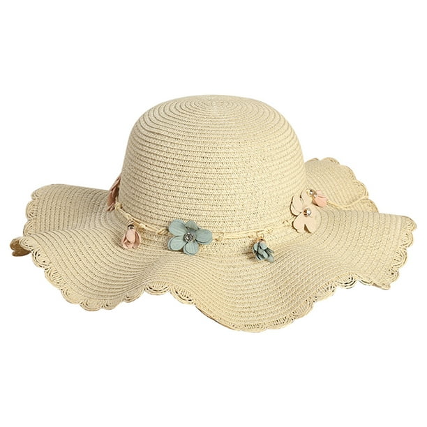 Nobrand Straw Hat Fashion Foldable Wide Brim Bow Beach Sun Hat Fisherman Hat For Women Other