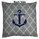 thumbnail image 2 of ABPHQTO Quatrefoil gris con ancla azul Reversible sirena funda de almohada de lentejuelas decoración del hogar funda de cojín 40x40 cm ABPHQTO FishPillow-ZK-77-16x16, 2 of 2