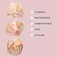 thumbnail image 4 of Kitsch Luxury Shower Cap for Women, Reusable and Flexible Hair Cap, 1pc, Sunset Tie Dye, 4 of 14