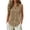 Khaki, variant on MEICHEN Shirts for Women Casual Cotton Linen Sleeveless Elegant Formal Pocket Shirt Summer Essentials Tops for Women
