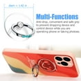 thumbnail image 5 of Transparent Phone Ring Stand Holder EI Sonador Cell Phone Ring Holder Finger Grip 360 Degree Rotation 2 Aquamarine Diamond, 5 of 6