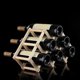 thumbnail image 3 of Red Wine Rack Wine Holder Red Wine Organizer Wooden Bottle Mount Suitable for Holding 6 Bottles Red, 3 of 5