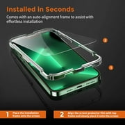 UNBREAKcable Screen Protector for iPhone 13 Pro Max/14 Plus, Double Shatterproof Tempered Glass, 9H Hardness, 3-Pack