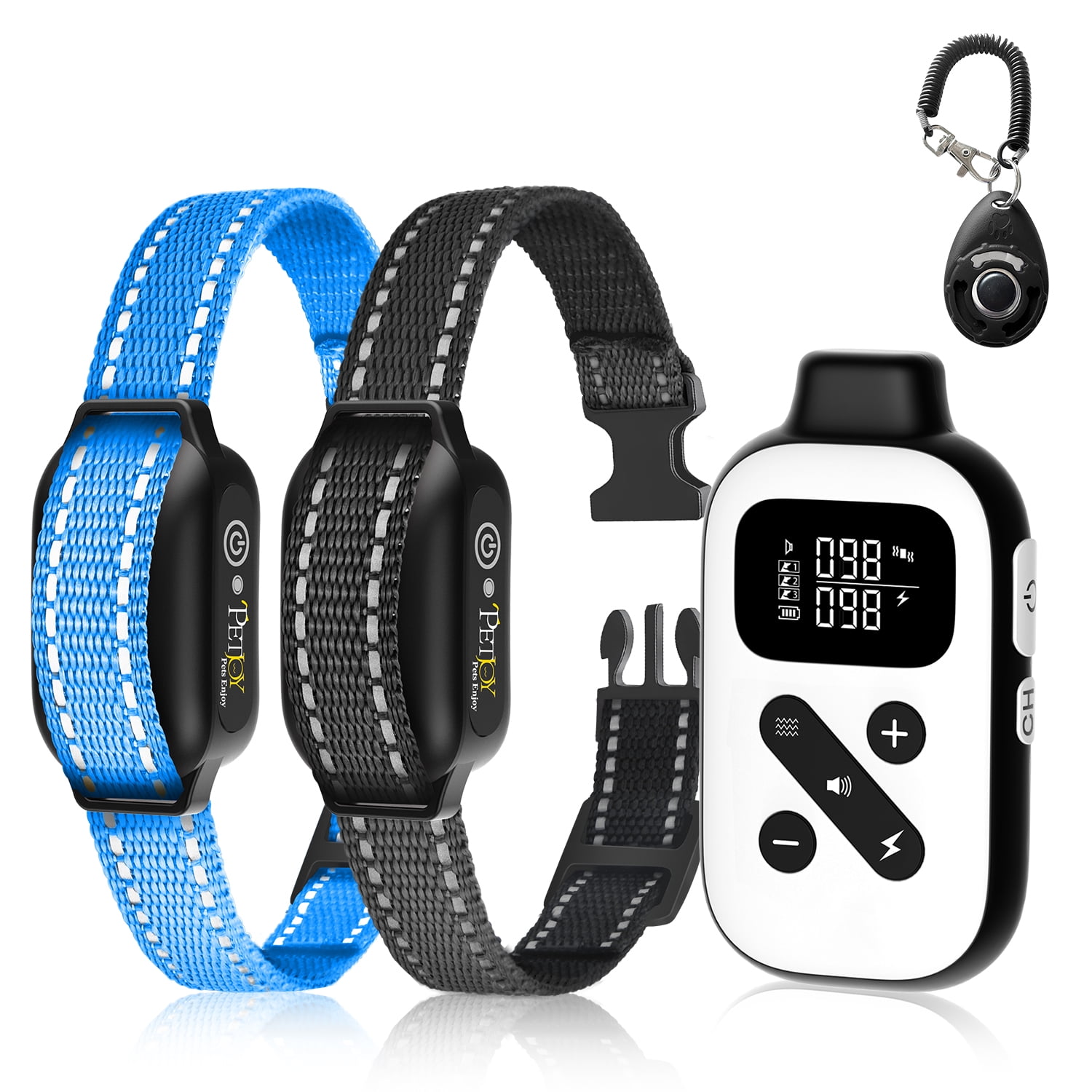 DOGLinsen Dog Training Collar Two Dogs with Remort 3300ftLong Range 3 Modes Beep Vibration and Shock Waterproof 2
