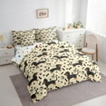 thumbnail image 3 of Manfei Cartoon Pug Dog Bedding Comforter Set 7 Pieces, Kawaii Dachshund Animal Full Bedding Set, Teens Kids Child Reversible Fitted Sheet Flat Sheet, Ultra Soft Home Decor, 3 of 7