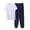 Silver, variant on BaoFuBaoMei Mens Pajamas Set Big and Tall 2 Piece Crew Neck Lounge Sets Short Sleeve Top Joggers Sleepwear Sets Comfy Soft Loungewear with Pockets