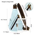 thumbnail image 2 of Mochila bandolera pequeña de lona tipo bandolera Sling Bag KL928, impermeable, 2 of 6