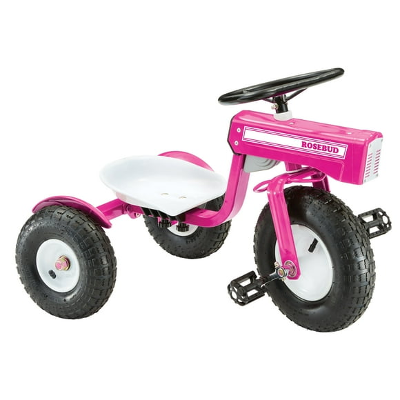 Tricam Outdoor Tractor Tricycle 22" Steel Toddler Bike Kids Ride On, Pink