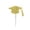 B, variant on Gold & Black Glitter Graduation Cap Cupcake Toppers, 2026 Graduation Party Cake Picks Decor Supplies