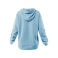 thumbnail image 3 of A2Y Women's Relax Fit Kangaroo Phone Pockets Hoodie Sweatshirts Spring Blue L, 3 of 5