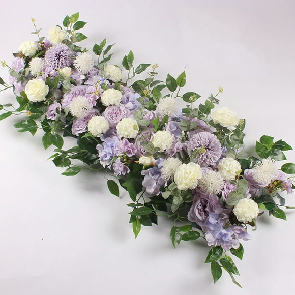 Outdoor Wedding Stage Backdrop with Hanging Flowers for a New Bloom Celebration Forest Romance