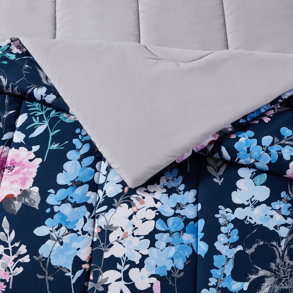 Mainstays 10-Piece Floral Elegance Bed in a Bag, King
