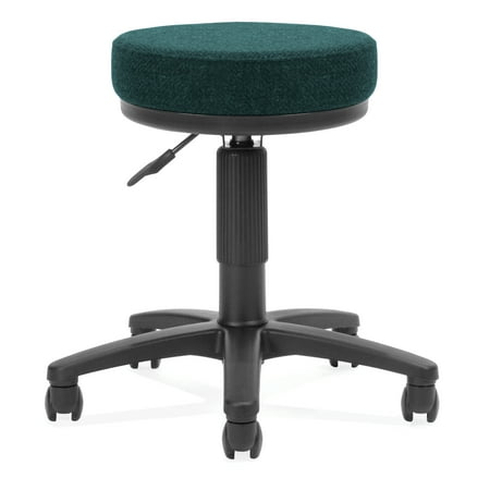 Fabric Utility Stool Ofminc Office Furniture 250 Lbs Capacity Seat Height Adjustable Vinyl Upholstery Teal Fabric Utility Stool ()