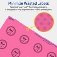 thumbnail image 5 of Avery Printable Round Labels, Bright Pink, 1.75" Diameter, 1,600ct, 5 of 11