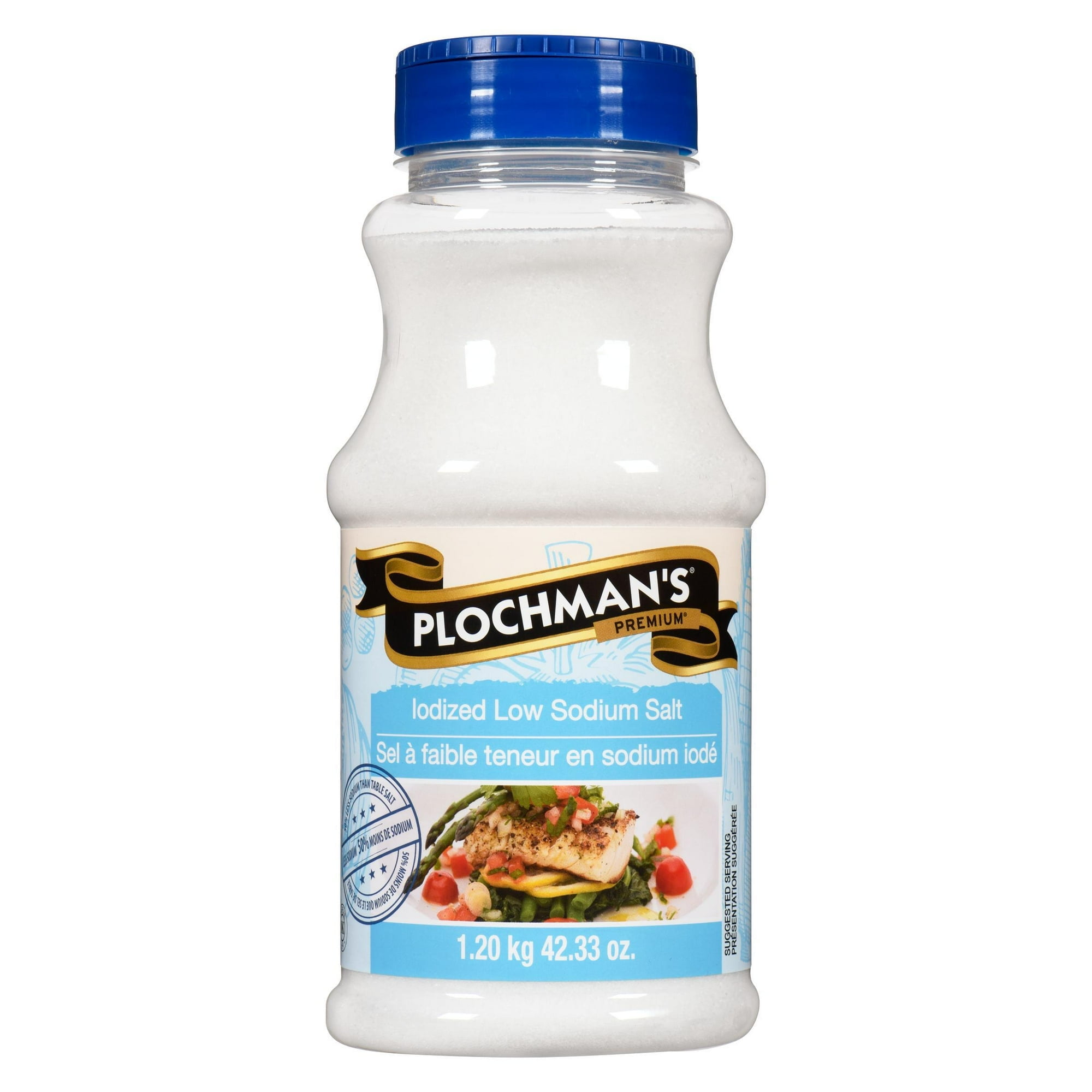 Plochman's Premium Sel à Faible Teneur en Sodium Iodé